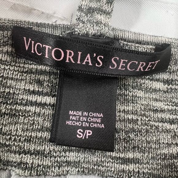 Victoria's Secret Chevron Halter T-Strap Maxi Dress Size S Black White Stretchy - Picture 12 of 12